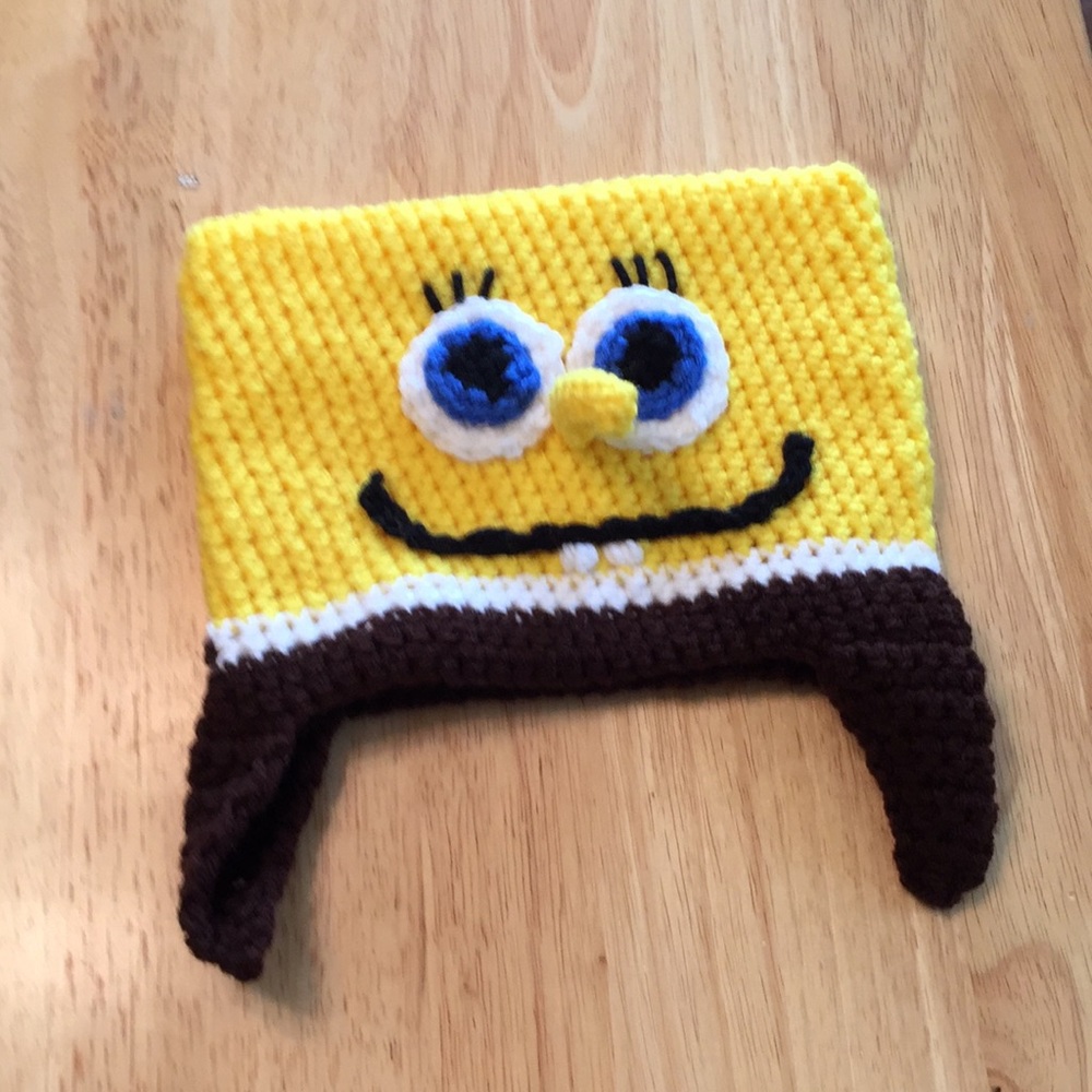 SpongeBob crochet hat, handcrafted